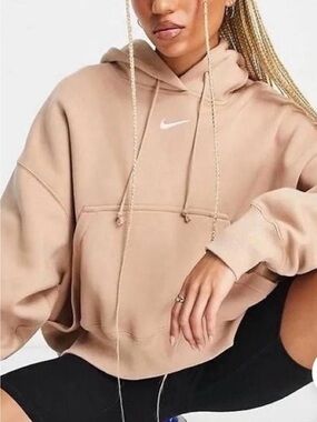 Nike Women’s Beige Pullover Hoodie